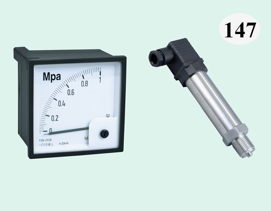 F96-DC壓力表（直角），配SC-PB8000壓力變送器
